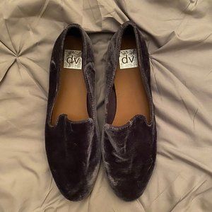 Size 10 Blue Suede Flats